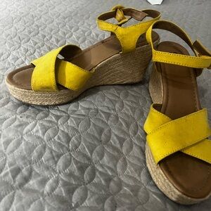 Bright yellow wedges